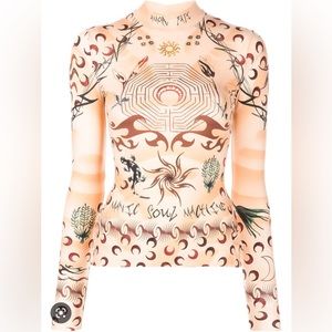 Marine Serre Tattoo top size XL fits like M